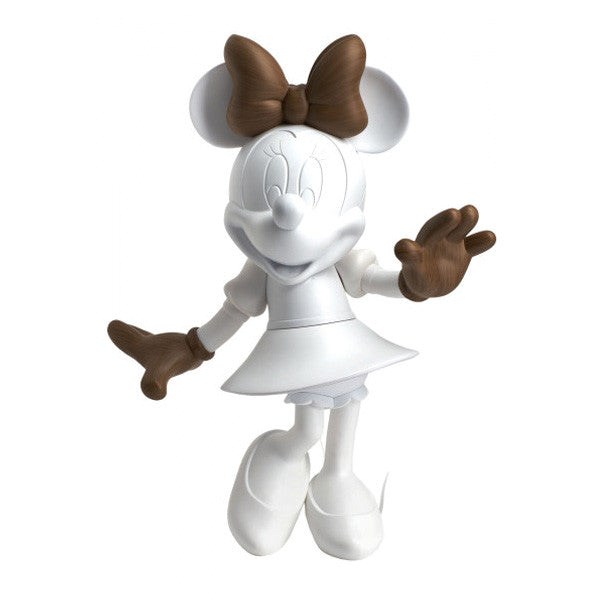 Minnie Welcome Wood - Matte White & Wood Effect