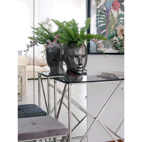 Pot ’Faceted Woman’s Head Vase’