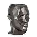 Vase Tete Homme a Facettes