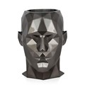 Vase Tete Homme a Facettes