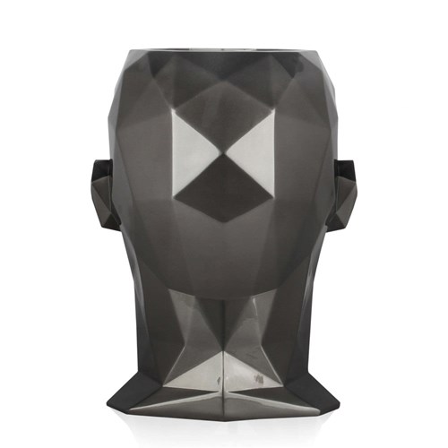 Vase Tete Homme a Facettes