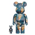 Bearbrick 400% + 100% - Van Gogh - Self-Portrait with Grey Felt Hat