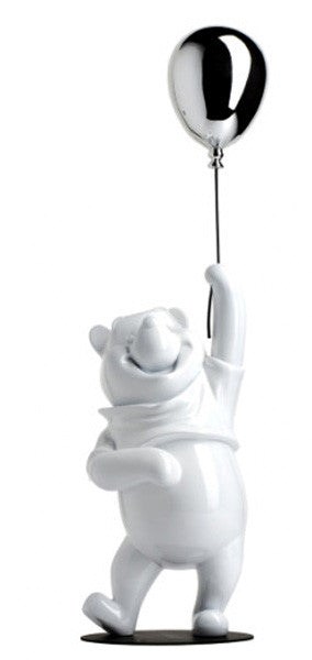 Winnie The Pooh -White Lacquered & Silver Chrome