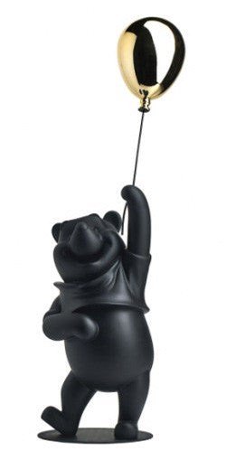 Winnie The Pooh - Black Matt & Gold Chrome