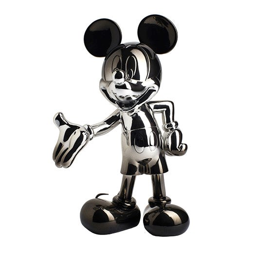 Mickey Welcome Gradient - Chrome Silver & Black