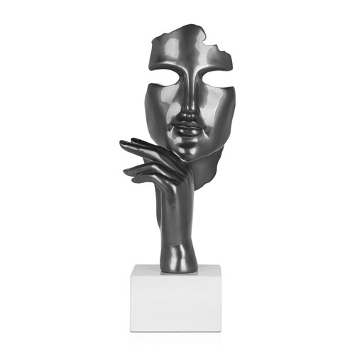 Resin Sculpture ’Abstract Face Woman’