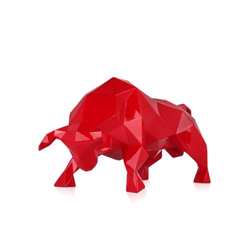 Resin sculpture ’Faceted Bull’