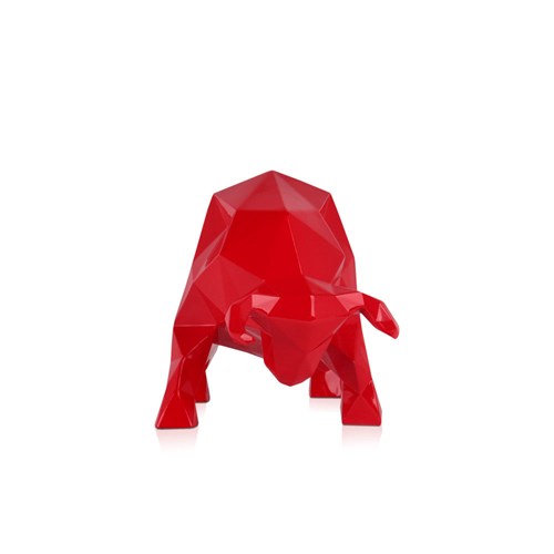 Resin sculpture ’Faceted Bull’