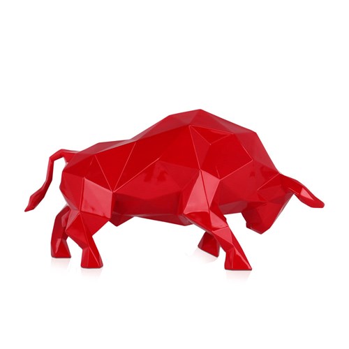 Resin sculpture ’Faceted Bull’