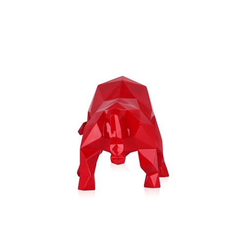 Resin sculpture ’Faceted Bull’