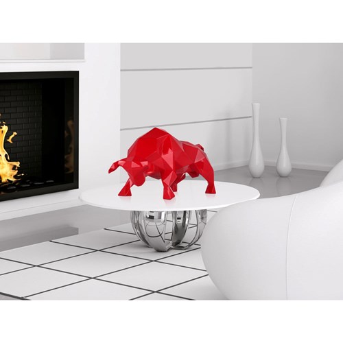 Resin sculpture ’Faceted Bull’