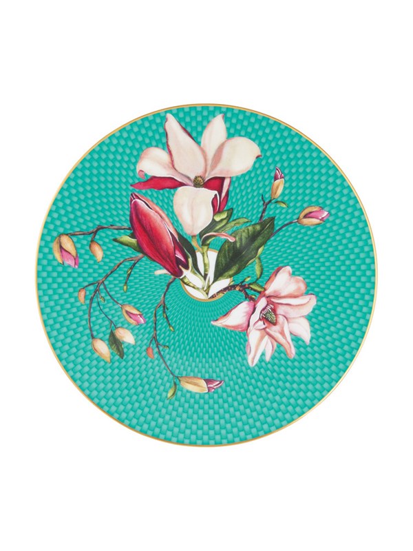 Coupe plate flat Magnolia turquoise 22