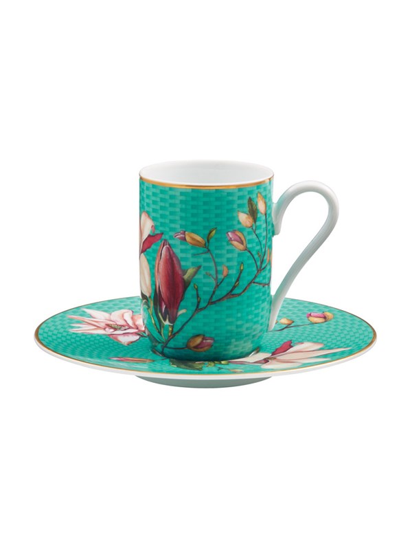  Expresso cup/saucer Magnoliae 12  turquoise