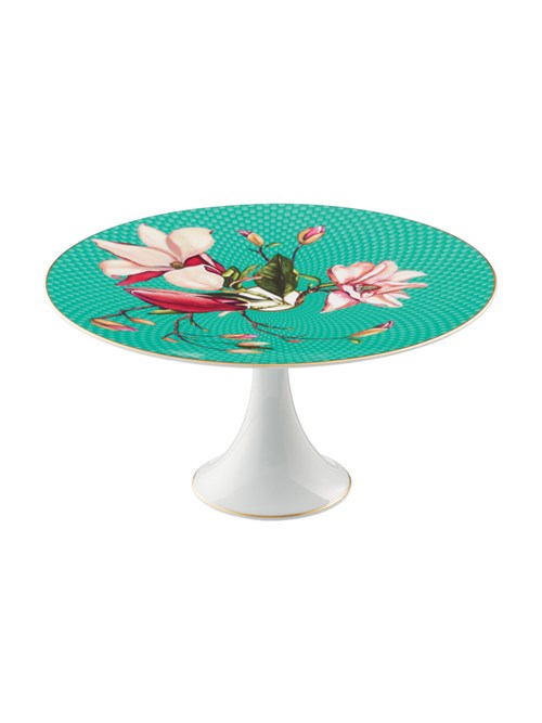 Petit four stand Magnolia turquoise 22