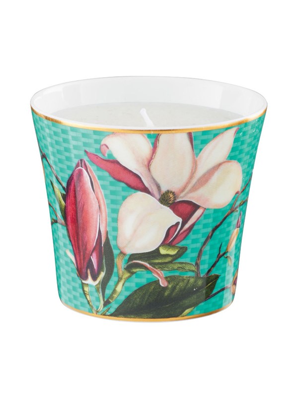 Candle pot Magnolia turquoise 08