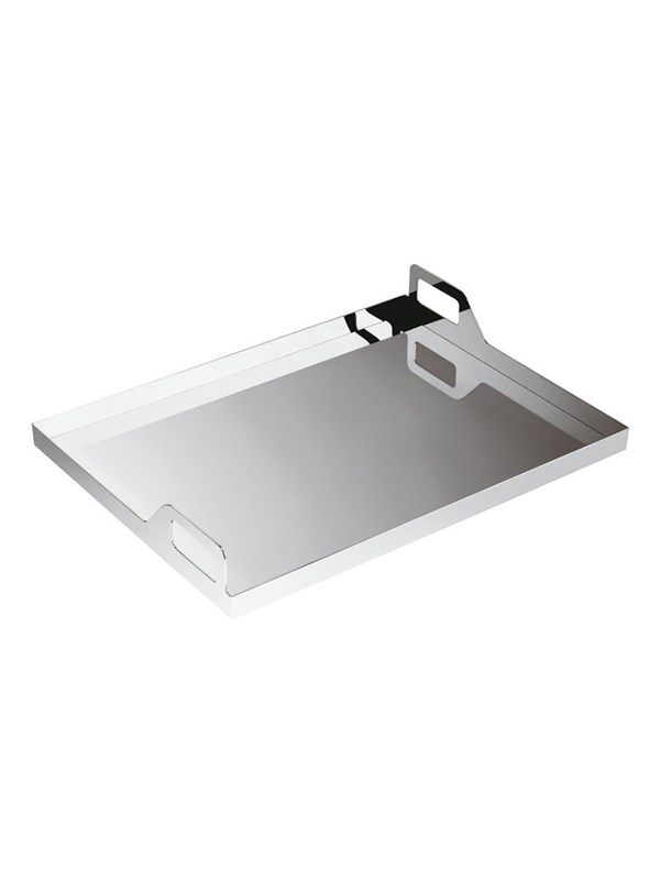 Rectangular tray with handles