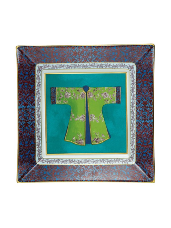 Kimono - Square trinket tray turquoise 28/17